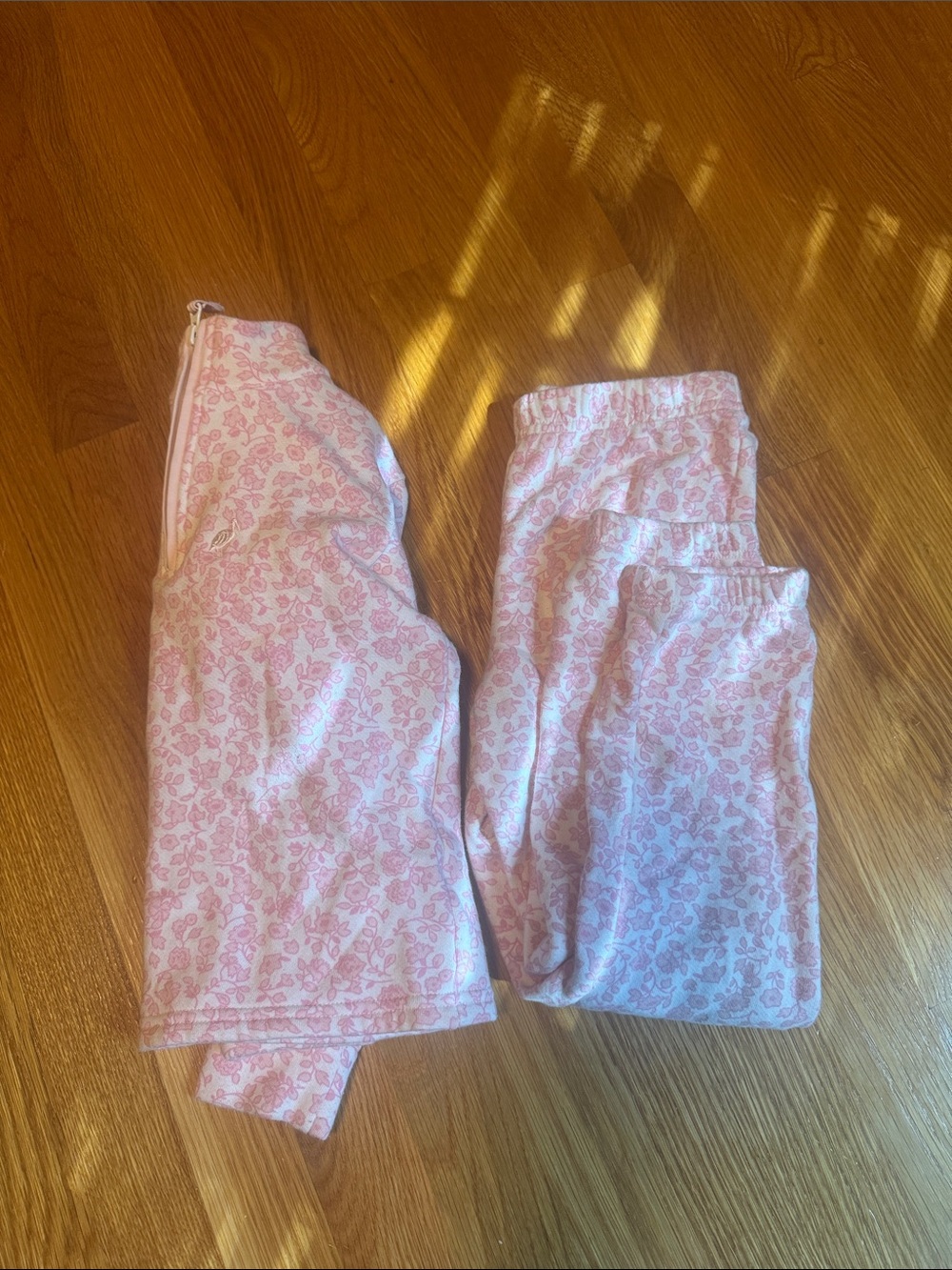 The Beaufort Bonnet Company Pink Floral Kids Leggings Set